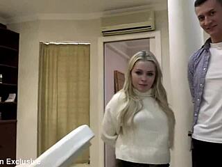 what if tiny blonde haley spades took anal creampie from two guys before her cuck landlord?