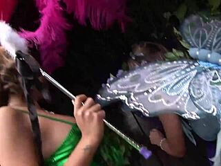 hey lucky guy, dip your cock deep into tinkerbell and cinderella's wet pussies now