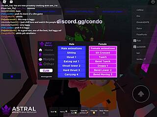 Clapping Ebony Thot Cheeks Doggy Style in Roblox Creampie Finish