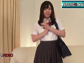 Ichika Ayamori delivers kinky sensual student blowjob heat