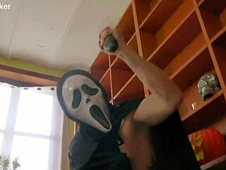 a halloween trilogy with mila milan screaming in rough anal rimming hardcore and cumshot