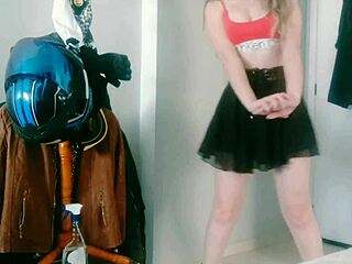i can't stop watchin this cute student strip n tease