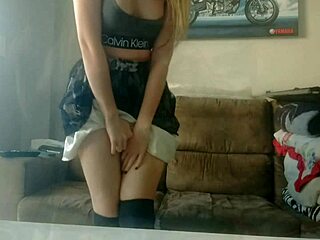 i can't stop watchin this cute student strip n tease