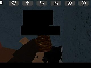 Whoa lily blake takes that big black COCK deep in bathroom fuck on roblox with bacon hair wild action!