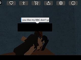 Whoa lily blake takes that big black COCK deep in bathroom fuck on roblox with bacon hair wild action!