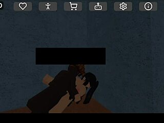 Whoa lily blake takes that big black COCK deep in bathroom fuck on roblox with bacon hair wild action!