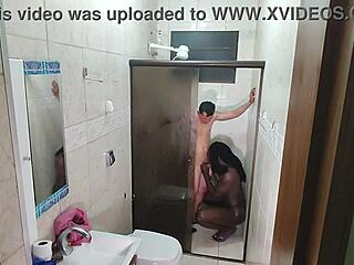 dude you gotta see this latina destroying herself on young guy's cock interracial creampie