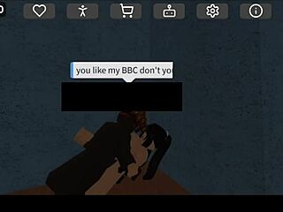 Whoa lily blake takes that big black COCK deep in bathroom fuck on roblox with bacon hair wild action!