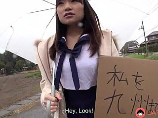 mikoto mochida's big tits bounce sucking cock in car