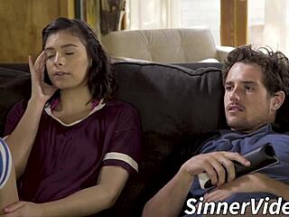 stepsister craves taboo kinky fuck with stepbro's monster cock