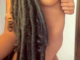 Skinny ebony teen dommes old white cock for cash worship