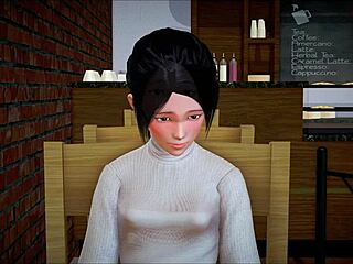 my new family 327 teases with small tits in playful game