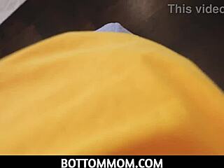 😍 ebony fitness stepmom september reign tastes stepson's big white dick! pov handjob fun 💦