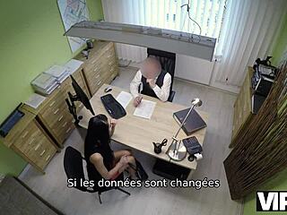 Unemployed Czech Brunette Opts for Sex for Cash