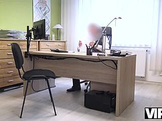 Unemployed Czech Brunette Opts for Sex for Cash