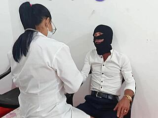 horny female doctor fucks patient in hospital as her big natural tits bounce