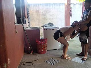 damn my wife left and the sexy brazilian maid couldn't resist my huge erect cock bareback