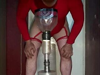 Bisexual crossdresser Mark Wright begs public piss mouth ass fuck