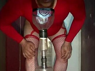 Bisexual crossdresser Mark Wright begs public piss mouth ass fuck