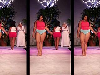 hot black latina sizzles in tight pants modeling her curvy body pure fire