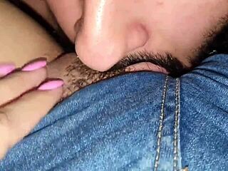 oh how i crave that big clit latina milf's wet pussy creampie in jeans