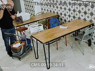 in the dorm the squirting brunette fucks doggystyle nearly caught by janitor part 10
