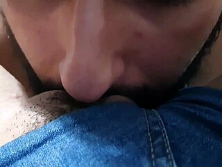 oh how i crave that big clit latina milf's wet pussy creampie in jeans