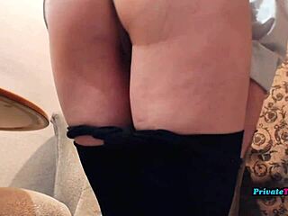sexy russian milf i masturbate my pussy with big banana squirt!!