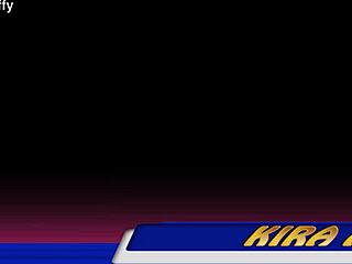 kira axe strips stockings, rips clothes for juicy shaved pussy dildo masturbation orgasm
