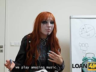 hey check out fucking this horny goth in the bank