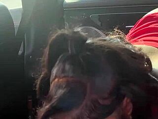 EBONY SLUT SUCKS BIG BLACK COCK SLOPPY BY THE LAKE THEN TAKES FACIAL!