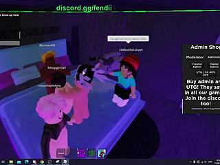 Dirty Roblox Slut Takes Hard Tag-Team Pounding