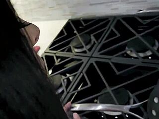 Stepmom Deepthroats My Hard Cock While Cooking Breakfast in Kitchen