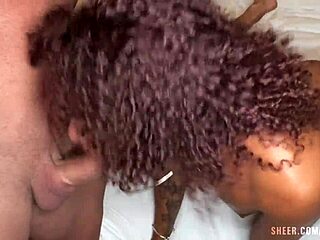 EBONY BRAZILIAN SLUT DRAINS MY BALLS WITH DEEPTHROAT GAGS AND ROUGH FACE FUCK!!