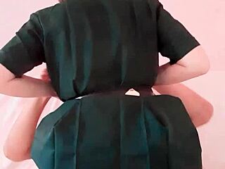 น้องเนตร sneaks to friend's bed riding his cock creampie