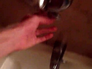 guy relaxes in steamy homemade bath session part one