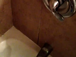 guy relaxes in steamy homemade bath session part one