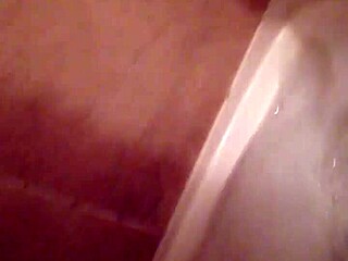 guy relaxes in steamy homemade bath session part one