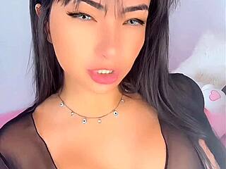 HOT LATINA EMANUELLY RAQUEL TEASES BIG ASS WITH FOX TAIL BUTTPLUG