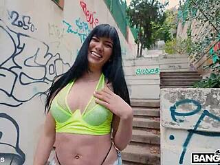 yenifer craves public anal pounding with gaping ass and facial cumshot!