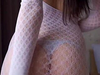 STEPMOM SLIPS INTO SEXY LINGERIE AND TEASES PERFECT BODY PUSSY LIPS!