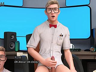 mommy lover dildo machine pounds lesbian sexbot in wild porngame gameplay session