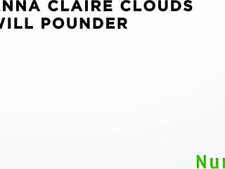 Petite blonde tattooed teen masseuse gets tight wet pussy banged deep by client Anna Claire Clouds