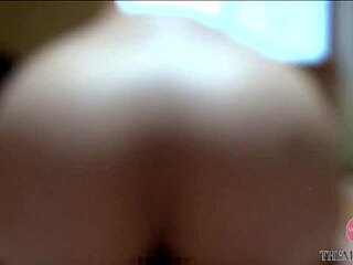 She squeezes her soft e-cups while sucking vibrator making pussy drip for nasty asian doc