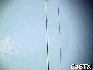 The horny teen slut bares her tight pussy in a raw reality casting interview before rough fucking begins