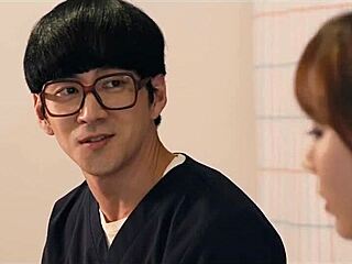 Baek Da Eun Korean nurse trades sex for cash riding huge cock doggystyle in hospital with doctor Yang Ah Chi