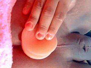 check this meladinho trans cuzinho stretched by huge dildo anal toys