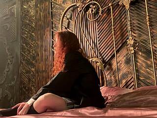 i bare my petite redhead in erotic nude cosplay backstage