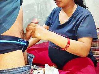 village bhabhi teases with sloppy deepthroat on huge black dick begging for mouthful cum.