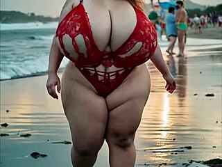 BIG BOOBS BBW MANIFESTO SHOWS OFF HER MASSIVE JIGGLING TITS EVERYWHERE